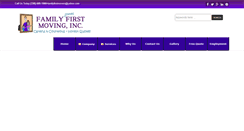 Desktop Screenshot of familyfirstmoving.com